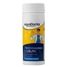 Тест-смужки для басейну AquaDoctor Cl/pH, 50 шт.