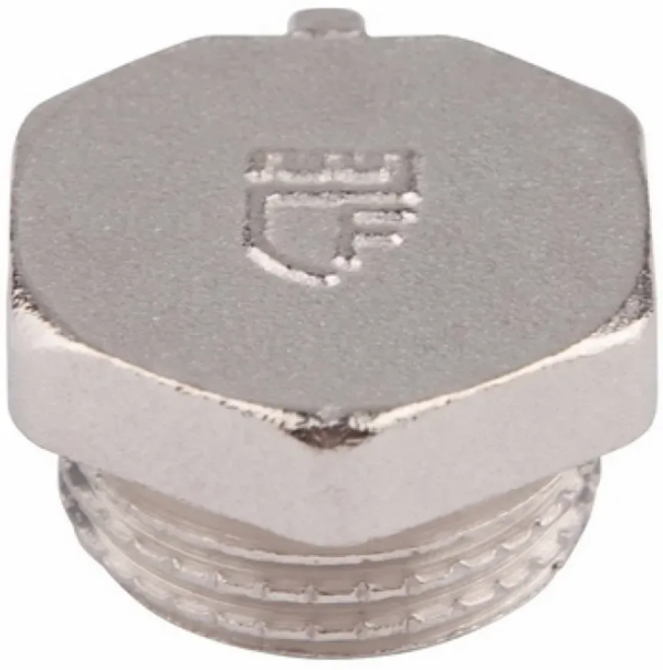 Заглушка 1/2"н латунь-нікель 35315